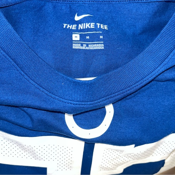 Nike Blue Sports Tee with White Accents - Picture 3 of 3